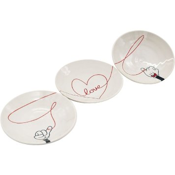 お中元 お返し 内祝い ギフト 洋陶器 ディズニーキャラクター ラブイズ 中皿3枚揃3307-01 新築 お礼 引越し 志 仏事 送料無料