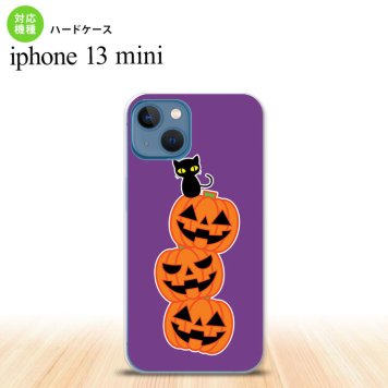 iPhone13mini iPhone13 mini ケース ハードケース ハロウィン カボチャ 連 紫  nk-i13m-406