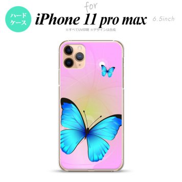 iPhone11ProMax iPhone11pro max スマホケース ハードケース バタフライ 蝶 B ピンク メンズ レディース nk-i11pm-211