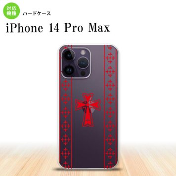iPhone14 ProMax iPhone14 Pro Max スマホケース 背面ケース ハードケース ゴシック クリア 赤 2022年 9月発売 nk-i14pm-1007