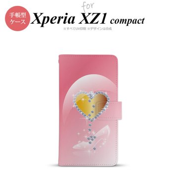 【手帳型 スマホ カバー ケース】【SO02K】【エクスペリア XZ1】手帳型 ケース SO-02K スマホ カバー Xperia XZ1 Compact エクスペリア ハート（E） ピンク nk-004s-so02k-dr237【メール便送料無料】