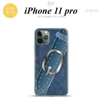 iPhone11Pro iPhone11 Pro スマホケース ソフトケース ベルト 青 メンズ レディース nk-i11p-tp328