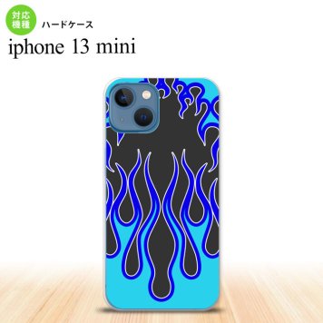 iPhone13mini iPhone13 mini ケース ハードケース ファイヤー 炎 黒 青  nk-i13m-1303