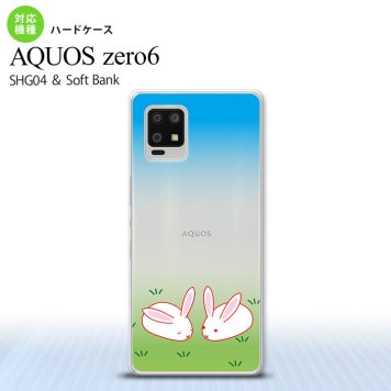 SHG04 SHG04 ZERO6 AQUOS zero6 スマホケース ハードケース ウサギ メンズ レディース nk-zero6-865