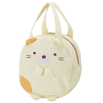 ねこ スエット素材ダイカットランチバッグ ※送料無料(北海道・沖縄は除く)