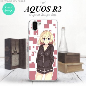 AQUOS R2 アクオス アール2 SH-03K SHV42 専用 スマホケース カバー ハードケース キャラA ピンク nk-r2-1322[スマホ,スマホケース,スマホカバー,ケース,カバー,ジャケット]