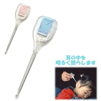 耳かき スマイルキッズ SMILE KIDS 耳掃除 あかりちゃん ライト 子供 通販 LED 白いライト 明るい 見やすい LEDライト付き耳かき 光る耳かき ライト耳かき 耳掻き スプーンタイプ 旭電機化成 白い光のあかりちゃん耳かき 耳掃除用品 3511154-1 AK_AMK-102 4962644931347
