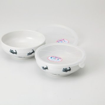 猫ノンラップペアーボール 磁器 瀬戸焼 やきものの里から、暮らしを贈ります。　ギフト 食器 セット テーブルウェア