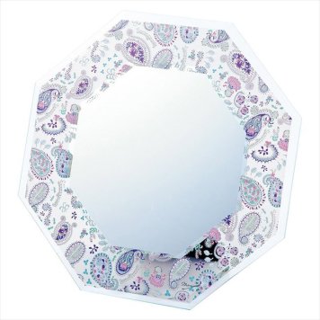 0 なかのまりの八角ミラーアート　パープルペイズリー NM-02801  内祝 内祝い お祝 御祝 記念品 出産内祝い プレゼント 快気祝い 粗供養 引出物