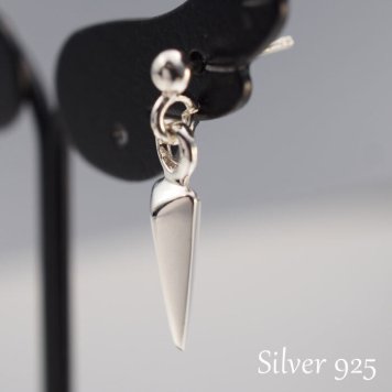 シルバーピアス メンズ 槍 スタッド 片耳用 片方 シングル ダガー 短剣 くない スピア ランス 武器 ペンデュラム トライバル シャープ スイング ぶら下がり 吊り下げ 男性用 シルバーアクセサリー【全品1個ずつバラ売り】 プレゼント