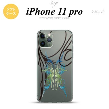 iPhone11Pro iPhone11 Pro スマホケース ソフトケース ピンスト 線 ブルー グリーン メンズ レディース nk-i11p-tp1232