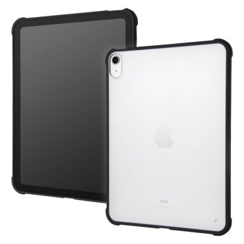 iPad 10.9インチモデル(2025年第11世代/2022年第10世代) 耐衝撃 軽量 ハイブリッドケース マット/ブラック ※送料無料(ポスト投函)