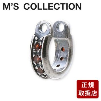 M's collection エムズコレクション シルバー ガーネット ホワイト 彼氏 メンズ プレゼント