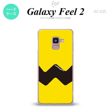 Galaxy Feel 2 ギャラクシー フィール 2 SC-02L スマホケース カバー ハードケース イラストデザイン（A） 黄×黒 nk-sc02l-191[スマホ,スマホケース,スマホカバー,ケース,カバー,ジャケット]