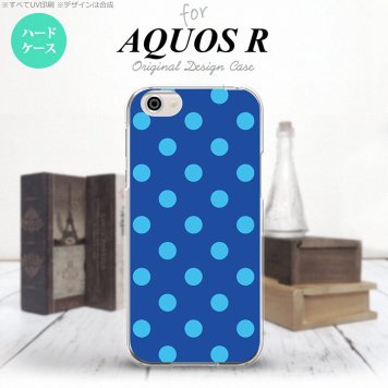 【SH03J】【スマホケース/スマホカバー】【アクオス R】SH03J スマホケース AQUOS R SH-03J カバー アクオス R ドット・水玉 青 nk-sh03j-836【メール便送料無料】