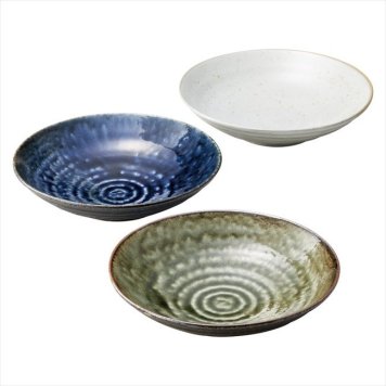 0 釉めぐり多用盛皿3色組　 270121  内祝 内祝い お祝 御祝 記念品 出産内祝い プレゼント 快気祝い 粗供養 引出物