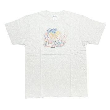 水森亜土 ハートバレエ 半袖Tシャツ(M) オートミール アパレル