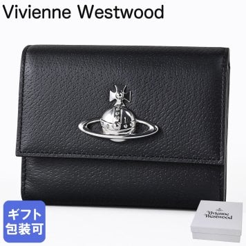 ヴィヴィアンウエストウッド Vivienne Westwood 三つ折り財布 コンパクト 小銭入れ付き ウォレット レディース ブラック 5107005FW L00F7 N401 折財布 送別会 誕生日 お中元 結婚祝い 結婚式 彼氏 息子 夫 男性 彼女 妻 女性 財布 高級 父の日 母の日【スペシャルラッピング660円(別売り)】 即日発送ファッション小物 ホワイトデー