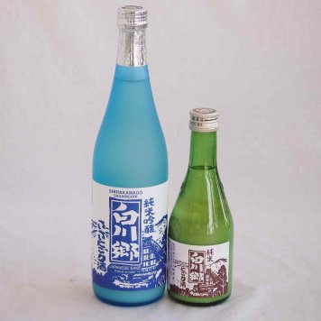 ファミリーにごり酒 2本セット(三輪酒造白川郷純米吟醸(岐阜) 三輪酒造白川郷純米(岐阜)) 720ml×1本 300ml×1本