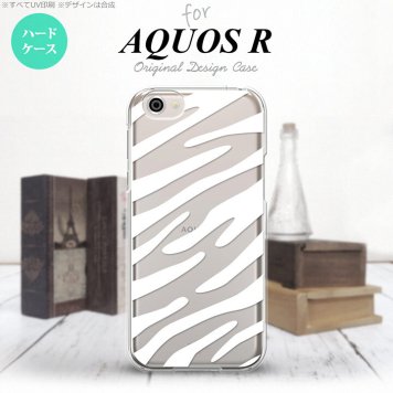 【SH03J】【スマホケース/スマホカバー】【アクオス R】SH03J スマホケース AQUOS R SH-03J カバー アクオス R ゼブラ 白 nk-sh03j-024【メール便送料無料】