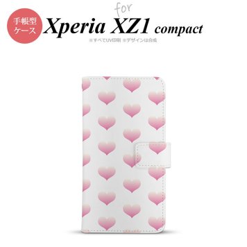 【手帳型 スマホ カバー ケース】【SO02K】【エクスペリア XZ1】手帳型 ケース SO-02K スマホ カバー Xperia XZ1 Compact エクスペリア ハート ピンク nk-004s-so02k-dr018【メール便送料無料】