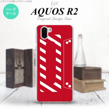 AQUOS R2 アクオス アール2 SH-03K SHV42 専用 スマホケース カバー ハードケース カセットテープ 赤 nk-r2-188[スマホ,スマホケース,スマホカバー,ケース,カバー,ジャケット]