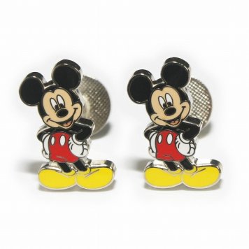 Disney ディズニー ミッキーマウスカフスボタン・カフリンクス メンズ  cf1664 結婚式 旦那 プレゼント ギフト 彼氏 父の日 誕生日プレゼント
