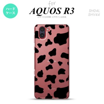 SH-04L SHV44 R3 AQUOS R3 スマホケース カバー ダルメシアン 牛 クリア nk-r3-479