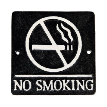 DULTON(ダルトン) スクエアサイン NO SMOKING(BL S355-117ABK) ZSIA601