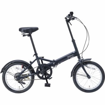 マイパラス 16インチ折りたたみ自転車 ミスティネイビー MF101-NV【直送品】［送料無料］ 