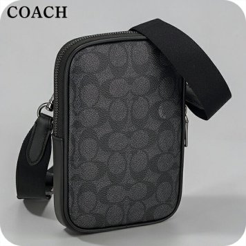 コーチ ショルダーバッグ メンズ ブランド COACH India CW364 QBMI5 ブラック/チャコール