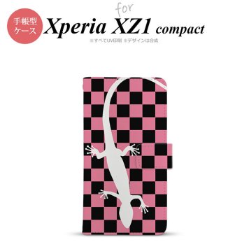 【手帳型 スマホ カバー ケース】【SO02K】【エクスペリア XZ1】手帳型 ケース SO-02K スマホ カバー Xperia XZ1 Compact エクスペリア トカゲ ピンク nk-004s-so02k-dr863【メール便送料無料】