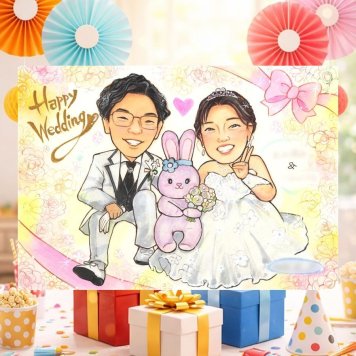 結婚記念日のお祝いに、心に残る似顔絵を贈りませんか。 結婚祝い プレゼント 似顔絵 手描き 名入れ ギフト 贈り物 結婚記念日 記念 お祝い 挙式 ウェルカムボード 友人 家族 カップル 同僚 友達 修正無料 名入れ 下書き確認 喜ばれる かわいい そっくり 実績多数 ウェディング 一生もの 宝物 結婚式 オリジナル 大人数 ウェディングギフト 披露宴 メモリアルギフト お祝いの品 おすすめ