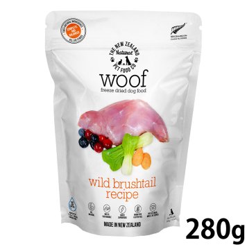 WOOF（ワフ） フリーズドライ ドッグフード ワイルドブラッシュテイル 280g 犬 ごはん 無添加