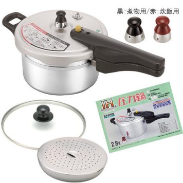 【ラッピング可】IHキャストミニ圧力鍋/2.8L（おもり2種、ガラス蓋、アルミ目皿、掃除棒、説明書兼料理本付き）【送料無料】母の日 母 ママ お母さん 妻 祖母 料理好き 時短 煮込み料理 簡単 節約 安全 調理 一人暮らし 新生活 大学生 新社会人　こだわり 趣味