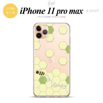 iPhone11ProMax iPhone11pro max スマホケース ソフトケース ハニー クリア グリーン メンズ レディース nk-i11pm-tp1684