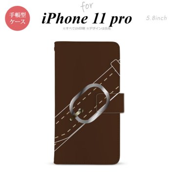 iPhone11Pro iPhone11 Pro 手帳型スマホケース カバー ベルト 茶  nk-004s-i11p-dr327
