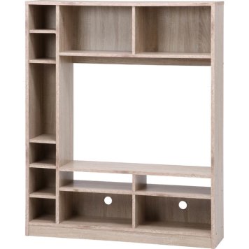 不二貿易 【メーカー在庫限り品】壁面ユニットTV台 WH FJ-98827