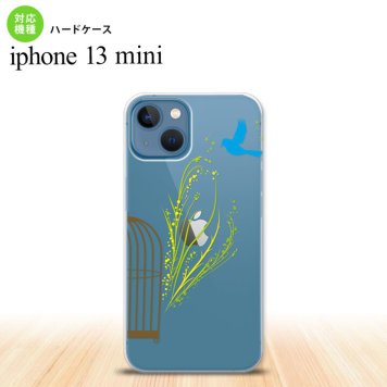iPhone13mini iPhone13 mini ケース ハードケース 青い鳥 黄  nk-i13m-1291
