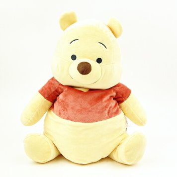 ディズニー くまのプーさん おすわりティッシュケース イエロー ぬいぐるみ