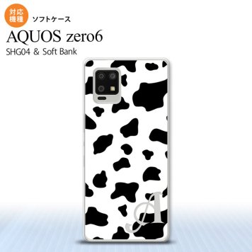 SHG04 SHG04 ZERO6 AQUOS zero6 スマホケース ソフトケース ダルメシアン 牛 白 +アルファベット メンズ レディース nk-zero6-tp480i