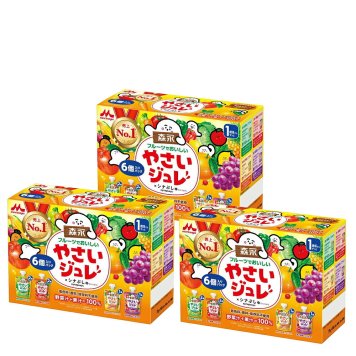 【 送料無料 】 森永乳業  （ 1歳から ） フルーツでおいしい やさいジュレ 4種 6個入りパック まとめ買い