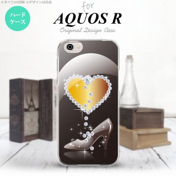 【SH03J】【スマホケース/スマホカバー】【アクオス R】SH03J スマホケース AQUOS R SH-03J カバー アクオス R ハート（E） 黒 nk-sh03j-236【メール便送料無料】