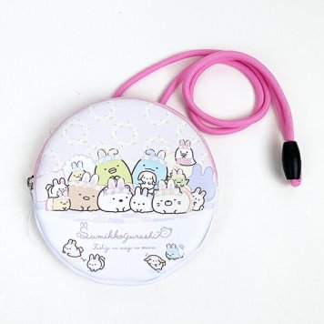すみっコぐらし うさぎ ネックパース ピンク 小銭入れ キッズ すみっこ