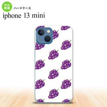 iPhone13mini iPhone13 mini ケース ハードケース ぶどう グレープ 白  nk-i13m-182