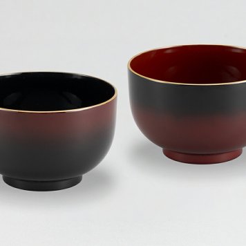 ぼかし塗　お好み椀ペア インテリア 漆器 盆 カタログギフト 景品 粗品