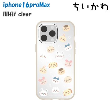 iPhone16ProMax ケース ちいかわ ハチワレ うさぎ クリア 透明 キャラクター グッズ スマホ カバー エアクッション ハイブリッド 耐衝撃 iPhone 2024 6.9inch ３眼 アイホン アイフォン IIIIfit Clear CK-58