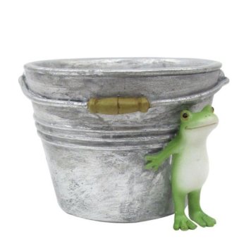【ギフト対応無料】コポー カエルとバケツの小物入れ ダイカイ Copeau(コポー) コポーシリーズ かえる カエル 置物 オブジェ ※送料無料(北海道・沖縄は除く)