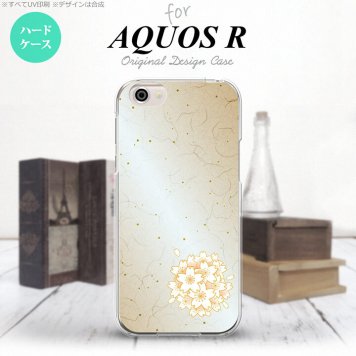 【SH03J】【スマホケース/スマホカバー】【アクオス R】SH03J スマホケース AQUOS R SH-03J カバー アクオス R 和サクラ 黄 nk-sh03j-1272【メール便送料無料】