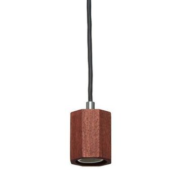 ヤザワ ウッドヌードペンダントライトオクタゴン ダークウッド Y07ICLX60X02DW